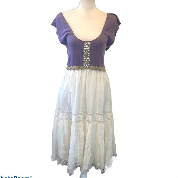 Free People Jewel Crochet Lace Trimmed Boho Dress - Picture 1 of 8